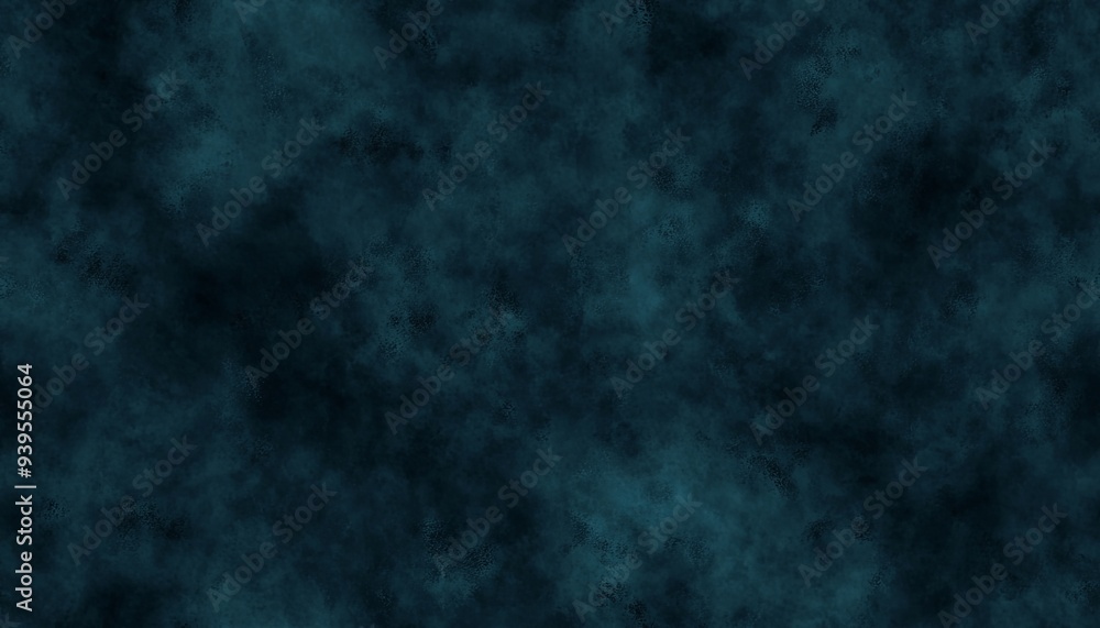 Abstract teal and black background with a cloudy, textured, and mottled appearance. Abstract teal and black background with a cloudy, textured, and mottled appearance.