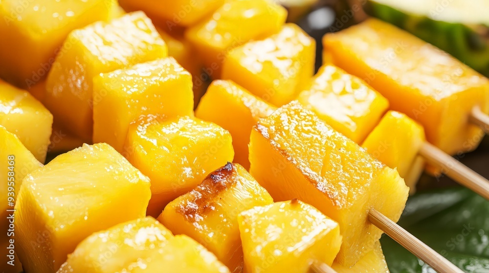 Grilled Pineapple and Mango Skewers Grilled Pineapple and Mango Skewers