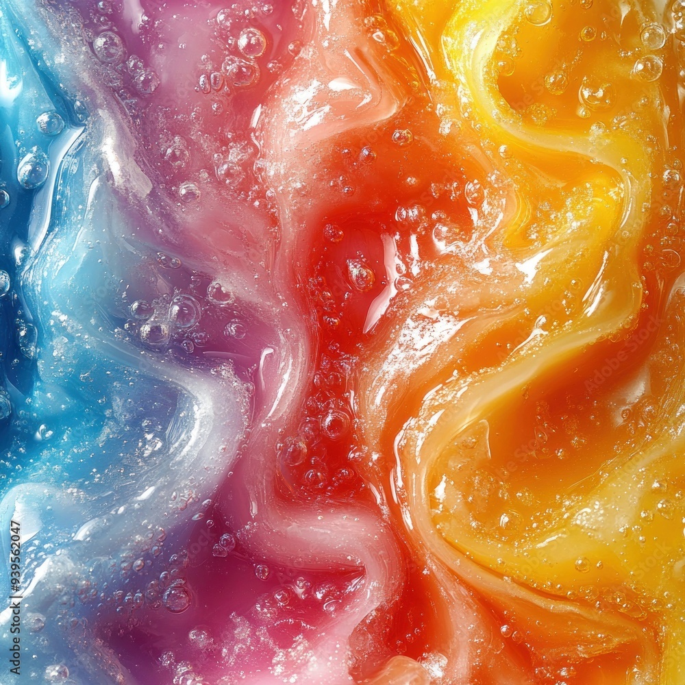 Abstract Background with Swirling Colors and Bubbles Abstract Background with Swirling Colors and Bubbles