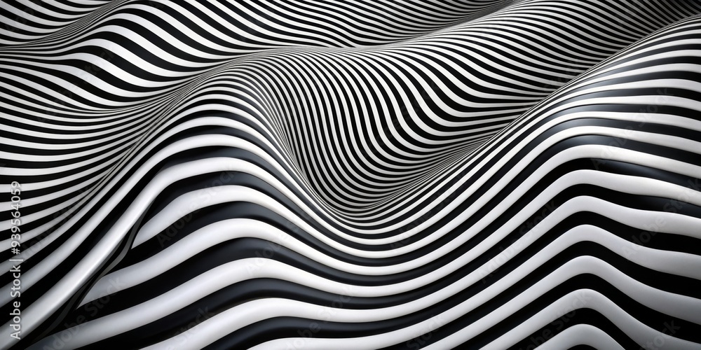 Abstract Black and White Wavy Stripes, Abstract , Black and White , Stripe , Pattern , Design Abstract Black and White Wavy Stripes, Abstract , Black and White , Stripe , Pattern , Design