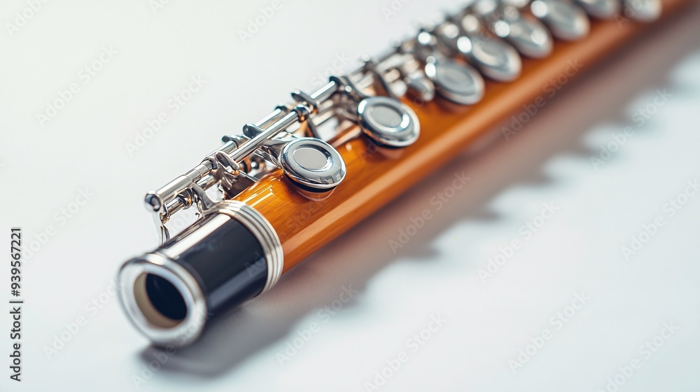 Fototapeta premium close-up image of a flute
