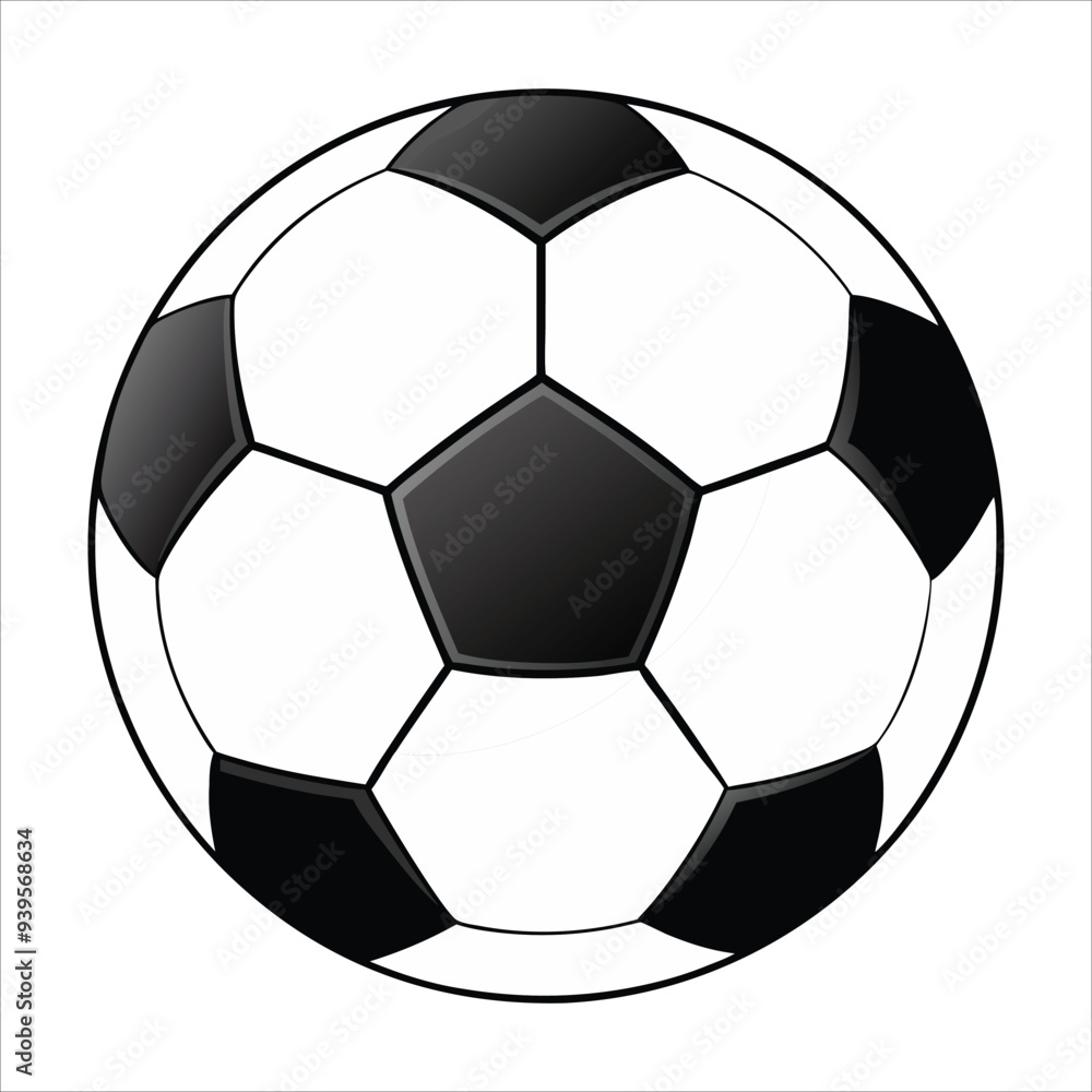 Vector Isolated Realistic Soccer Ball Over White
Vector Isolated Realistic Soccer Ball Over White