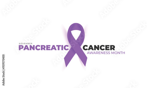 Pancreatic cancer awareness month. background, banner, card, poster, template. Vector illustration.