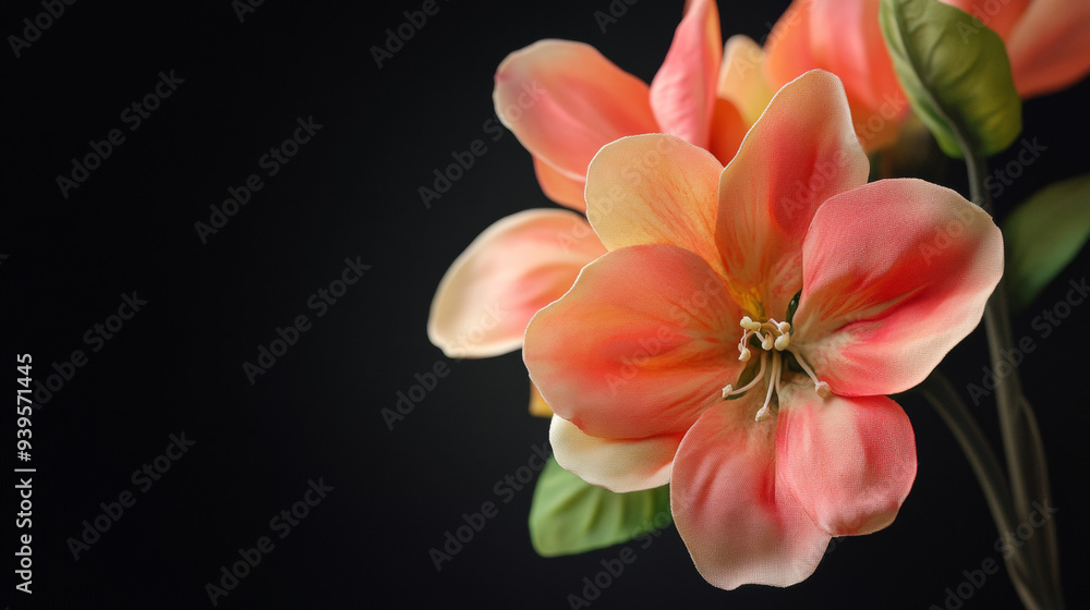 A bouquet of artificial pink and yellow roses, neatly bound together, isolated on a white background. The roses are arranged in a visually pleasing manner, with the vibrant pink and soft yellow hues c A bouquet of artificial pink and yellow roses, neatly bound together, isolated on a white background. The roses are arranged in a visually pleasing manner, with the vibrant pink and soft yellow hues c