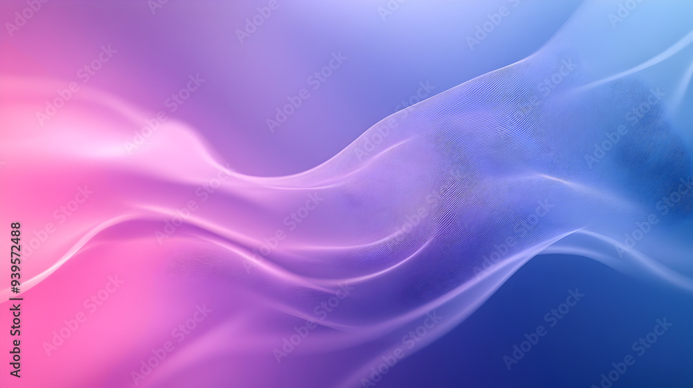 Obraz premium Serene Lilac to Blue Gradient Abstract Background - Calm and Aesthetic Design Element