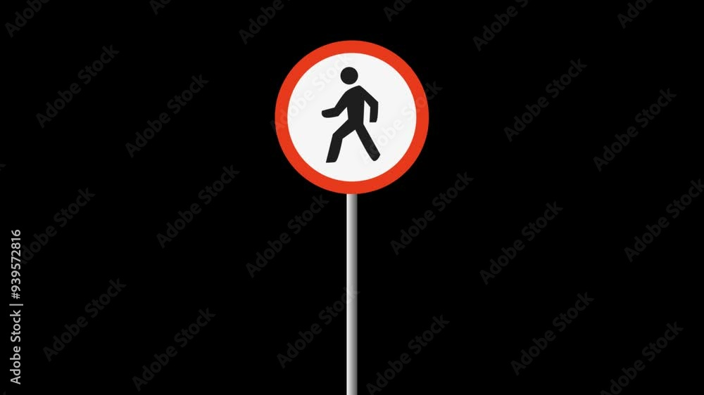 traffic sign, Road signs icon Animation Alpha Video traffic sign, Road signs icon Animation Alpha Video