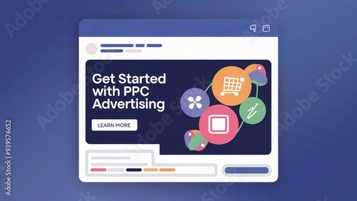 PPC (Pay-Per-Click) Advertising Image Image showing online advertising that uses a pay-per-click model.