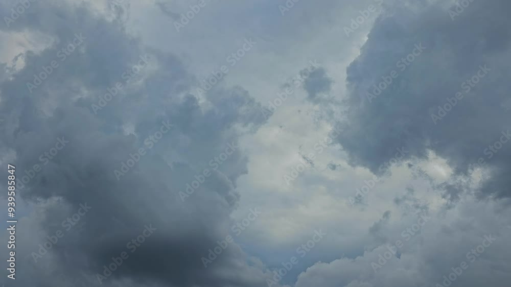 Dark sky before thunderstorm and dramatic black cloud before rain Dark sky before thunderstorm and dramatic black cloud before rain