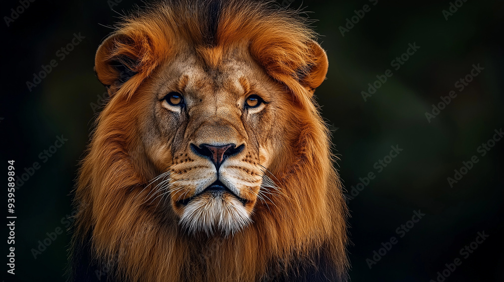 1. High-resolution portrait of a majestic lion 1. High-resolution portrait of a majestic lion