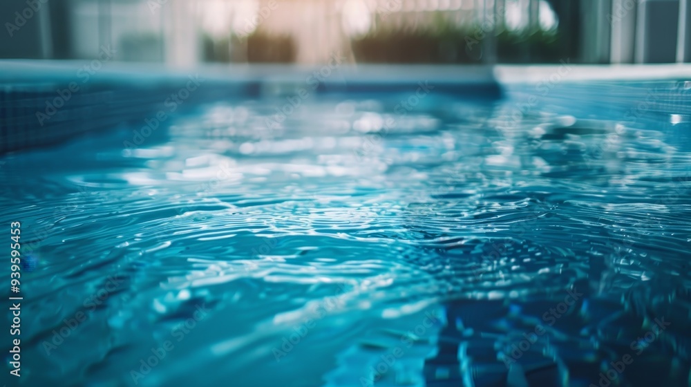 Water in swimming pool background horizontal composition Water in swimming pool background horizontal composition