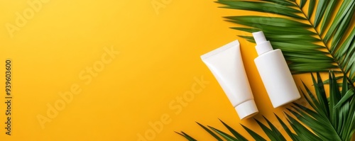 Sunscreen with a high SPF rating, skincare, maximum protection photo