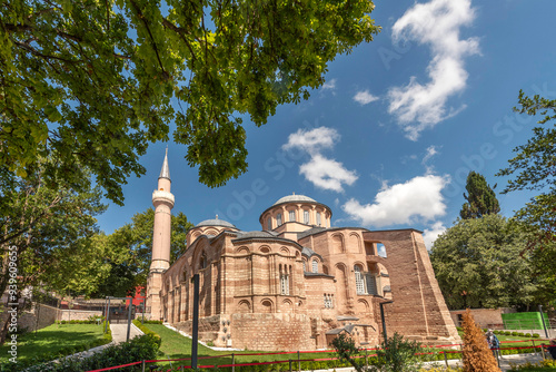 The Chora Church or Kariye Mosque (Turkish: Kariye Camii) is a former church, now converted to a mosque (for the second time), in the Edirnekapı neighborhood of Fatih district, Istanbul, Turkey