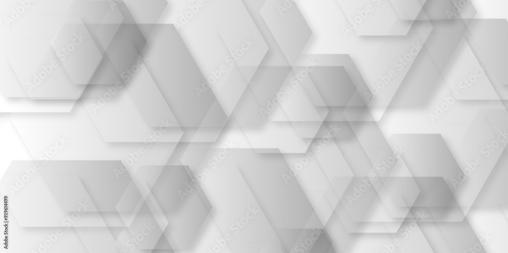 Fototapeta premium Modern abstract background line, triangle shapes layered in modern abstract pattern design. Elegant concept design with golden line. Abstract seamless modern white and gray color technology.