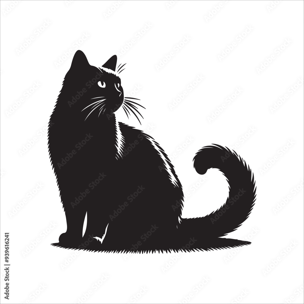 Cat art silhouette design Cat art silhouette design