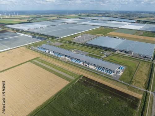 Large online search engine datacenter in Middenmeer, the Netherlands. photo