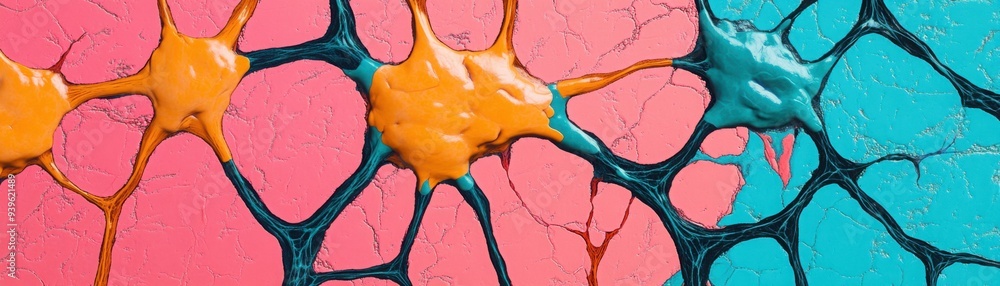 Microscopic view of nerve cells, highlighting myelin sheath and axon in ...