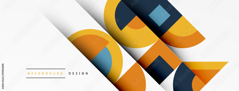 Modern geometrical abstract background - circles. Business or technology presentation design Modern geometrical abstract background - circles. Business or technology presentation design
