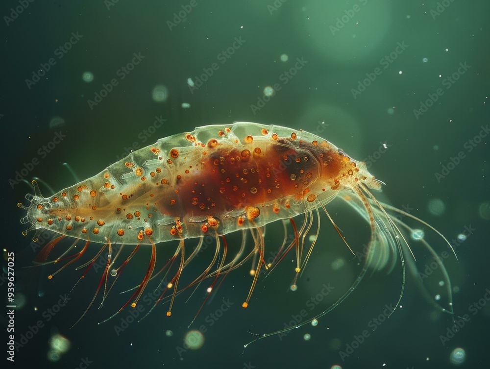 A translucent creature with intricate details. AI. A translucent creature with intricate details. AI.