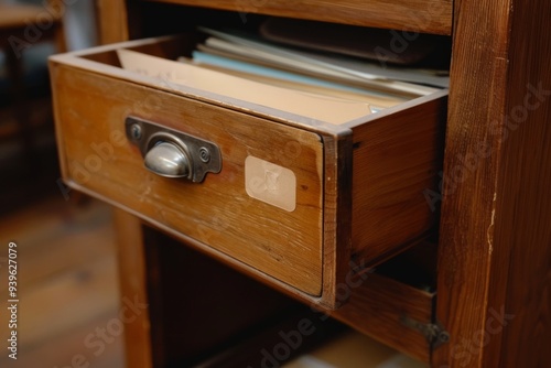 File cabinet with drawers for documents paper data