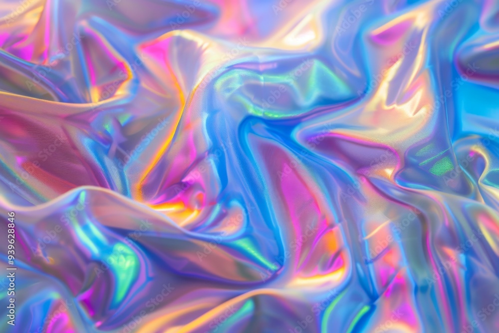 Shimmering holographic background with iridescent Shimmering holographic background with iridescent