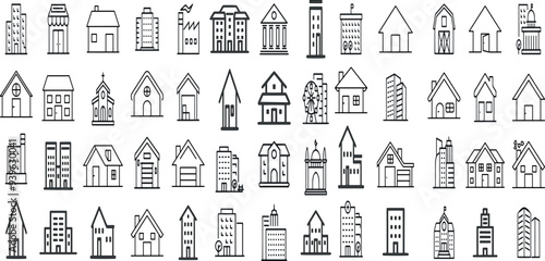BUILDINGS EDITABLE ICON 