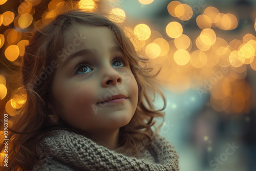 Cheek-to-cheek: A toddler's glowing skin meets the soft light, capturing an endearing portrait of a baby girl's innocent face.