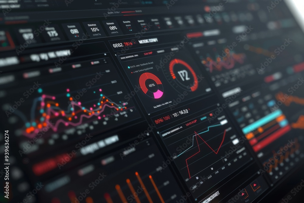 Comprehensive dashboard visualizing key performance in indicators Comprehensive dashboard visualizing key performance in indicators