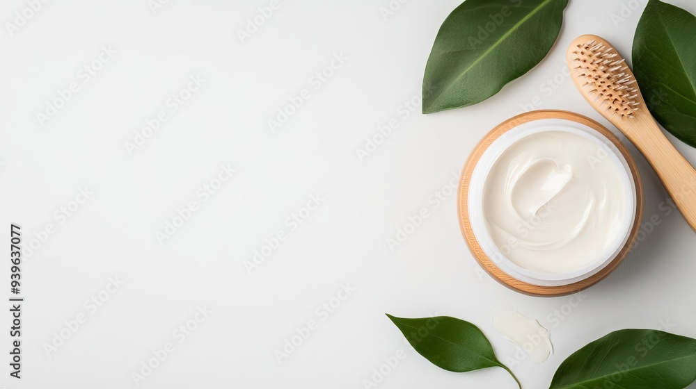 Shampoo cream with a natural, eco-friendly formula, sustainable beauty, gentle on hair Shampoo cream with a natural, eco-friendly formula, sustainable beauty, gentle on hair