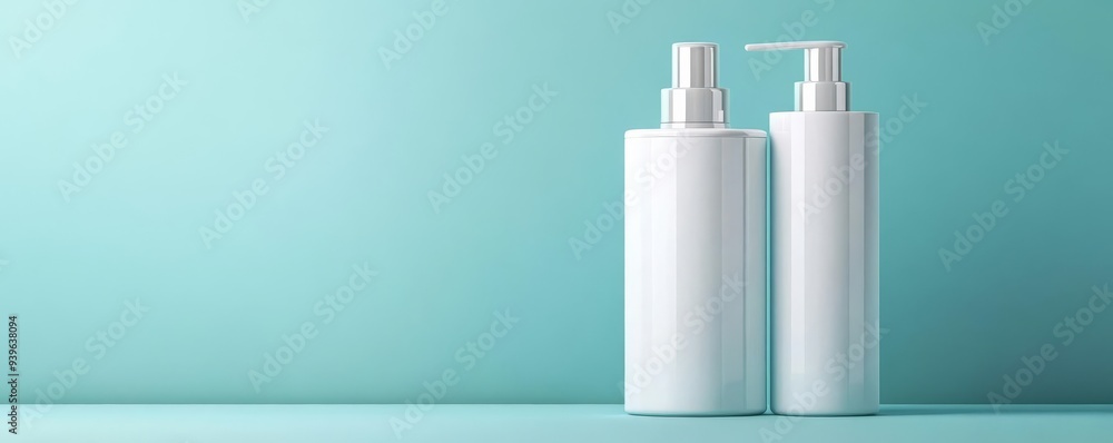 Shampoo cream bottle with a sleek, modern design, elegant packaging, hair care beauty Shampoo cream bottle with a sleek, modern design, elegant packaging, hair care beauty