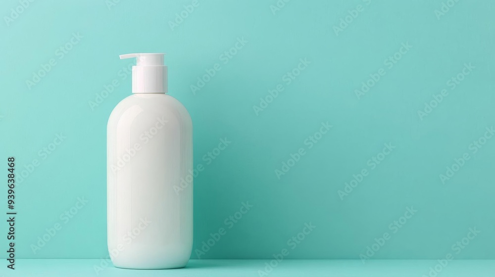 Shampoo cream bottle with a modern, sleek design, elegant packaging, hair care beauty Shampoo cream bottle with a modern, sleek design, elegant packaging, hair care beauty