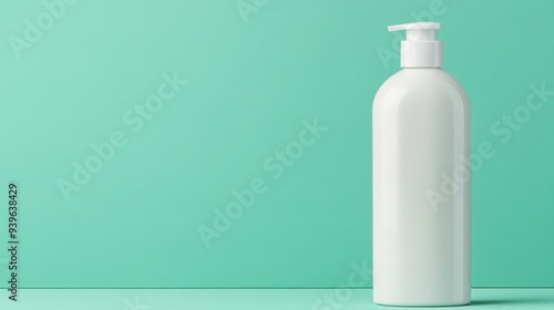 Shampoo cream bottle with a modern, sleek design, elegant packaging, hair care beauty