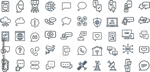 COMMUNICATION EDITABLE ICON 