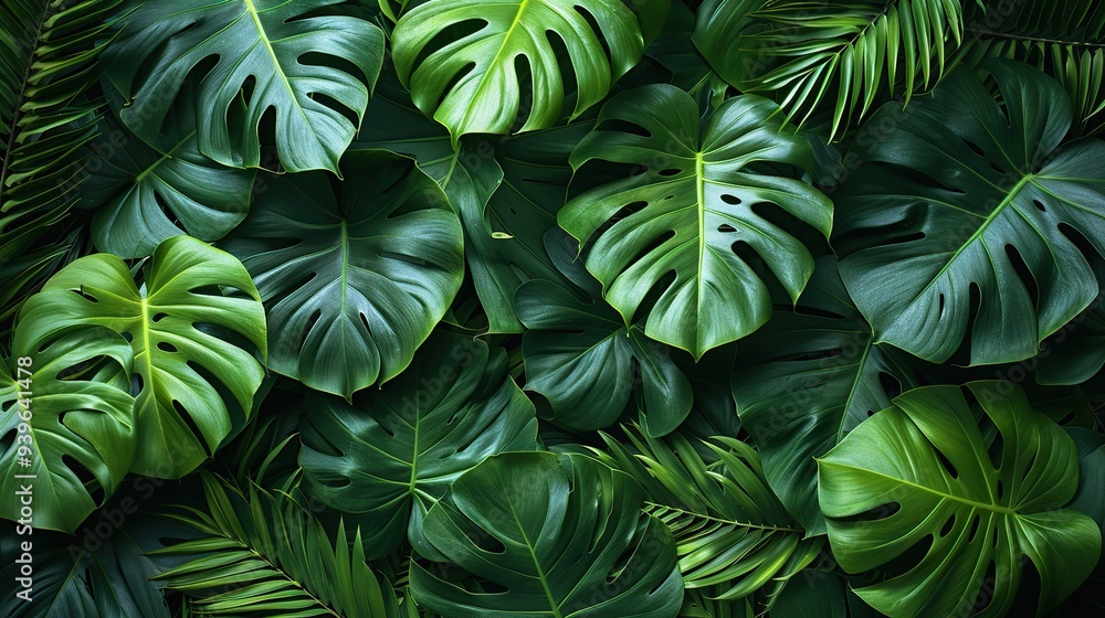 Tropical Leaf Background Tropical Leaf Background