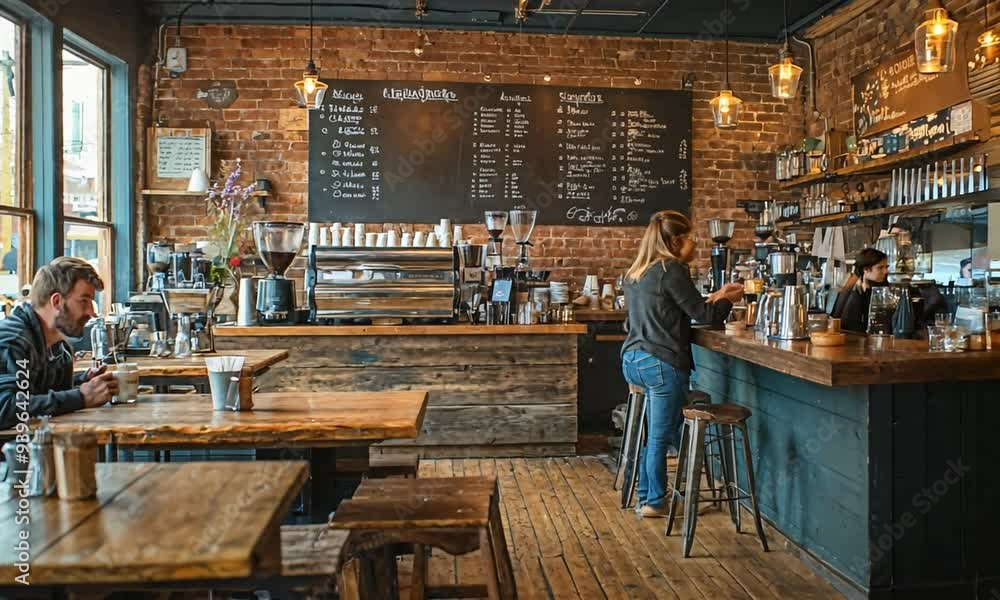 cozy cafe scene with bottle and scenic window view cozy cafe scene with bottle and scenic window view