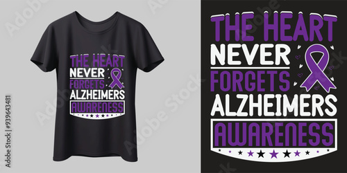 Alzheimer's Mental Health T Shirt Design,Vector Illustration,mag, print, Ready for print.