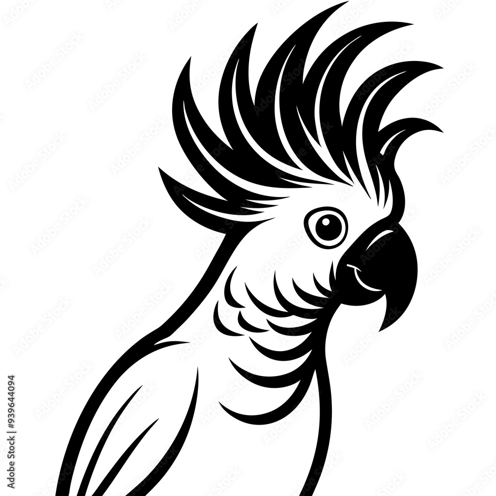 Fototapeta premium parrot on a white background