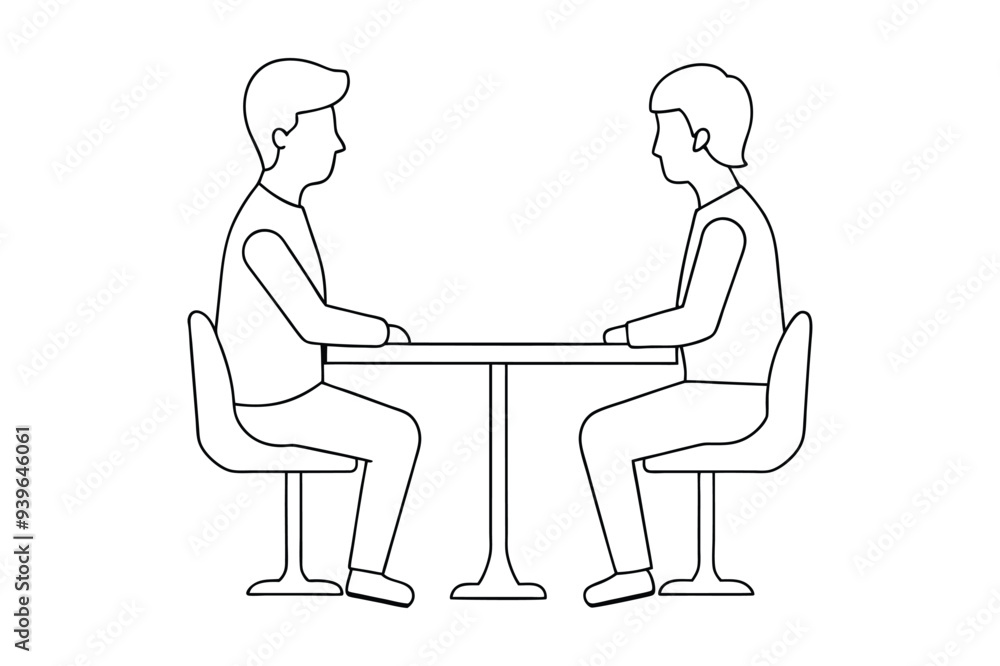 Meetings icon line art with editable vector collections Meetings icon line art with editable vector collections