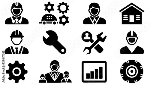 spa icons set