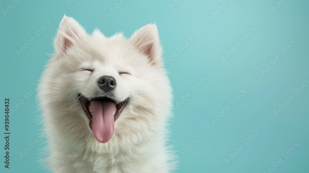 The smiling fluffy puppy. The smiling fluffy puppy.