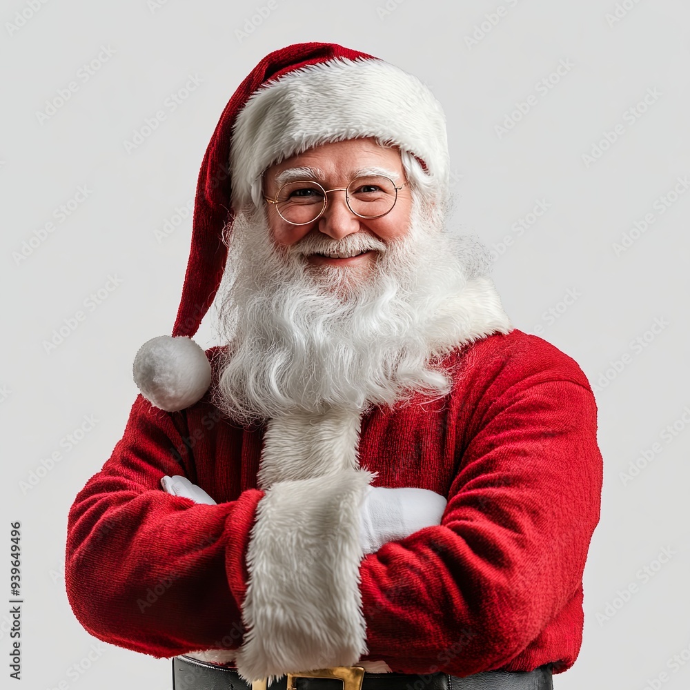 Naklejka premium Portrait eines freundlichenWeihnachtsmannes 