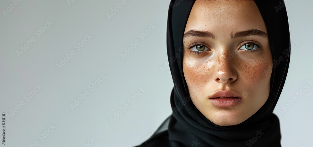 Portrait of a Woman Wearing a Hijab Portrait of a Woman Wearing a Hijab