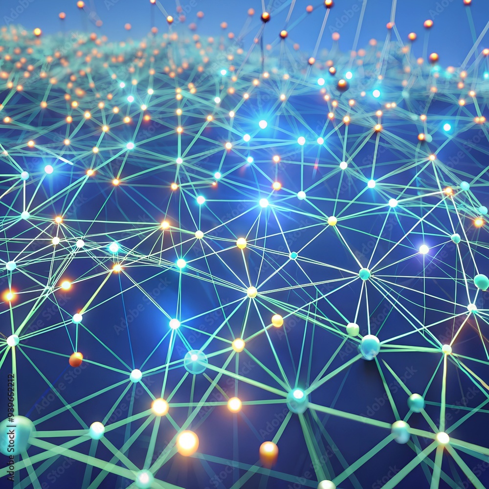It sounds like you're describing a futuristic and dynamic digital scene! This kind of abstract background often features a network of interconnected nodes and lines, representing data flow and connect It sounds like you're describing a futuristic and dynamic digital scene! This kind of abstract background often features a network of interconnected nodes and lines, representing data flow and connect