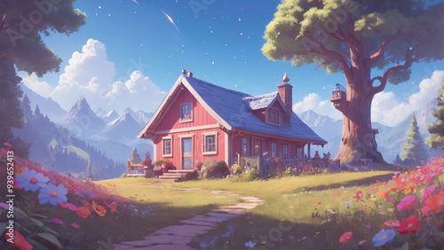Art Viral anime nature wallpaper