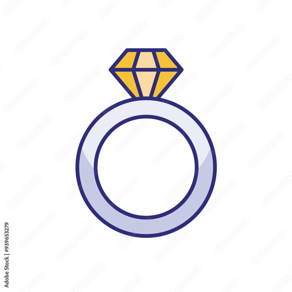 Diamound Ring vector icon Diamound Ring vector icon