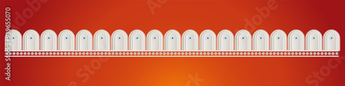 Durga Puja Border, Arch, Frame, Background Advertisement Design for Durga Puja Offer, Sale, Discount, Sale Tags Design 