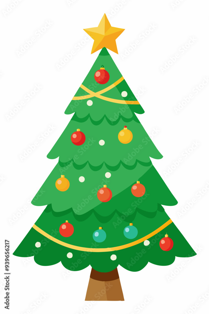 christmas tree vector illustration christmas tree vector illustration