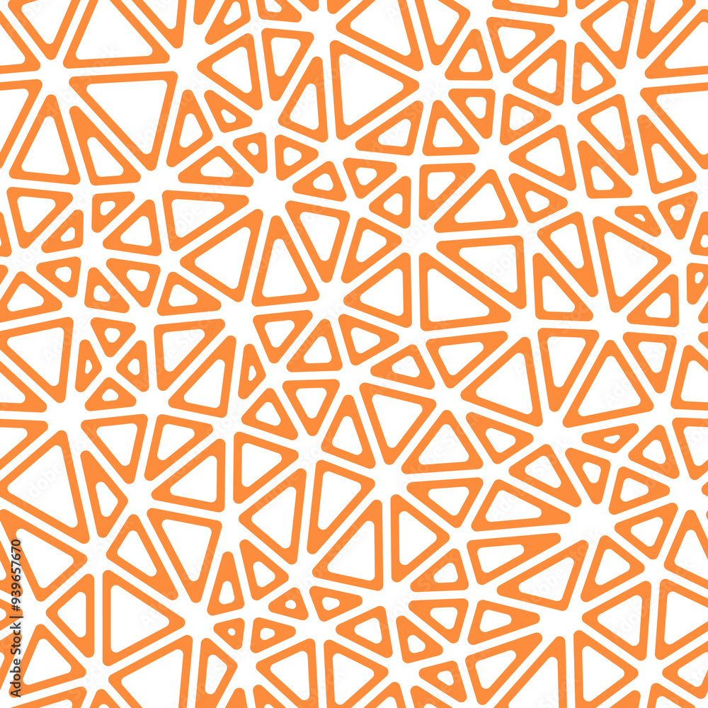 Minimal geometric background with compact triangles in a solid color style. Rounded triangular cells are outlined in a repeatable pattern with a sunset glow. Minimal geometric background with compact triangles in a solid color style. Rounded triangular cells are outlined in a repeatable pattern with a sunset glow.