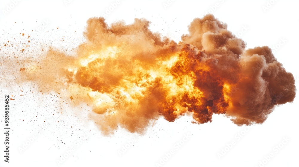 Fiery Explosion in Mid-Air Fiery Explosion in Mid-Air