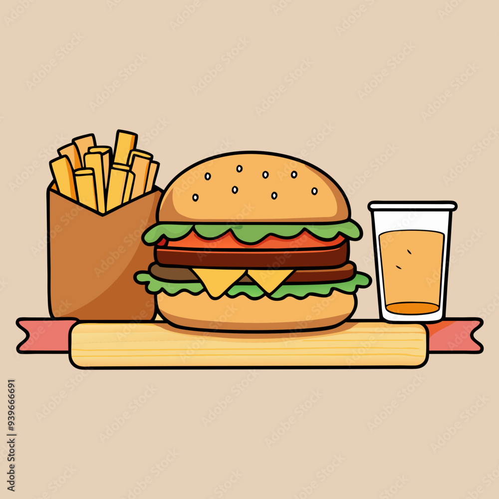 fast food and drink vector fast food and drink vector