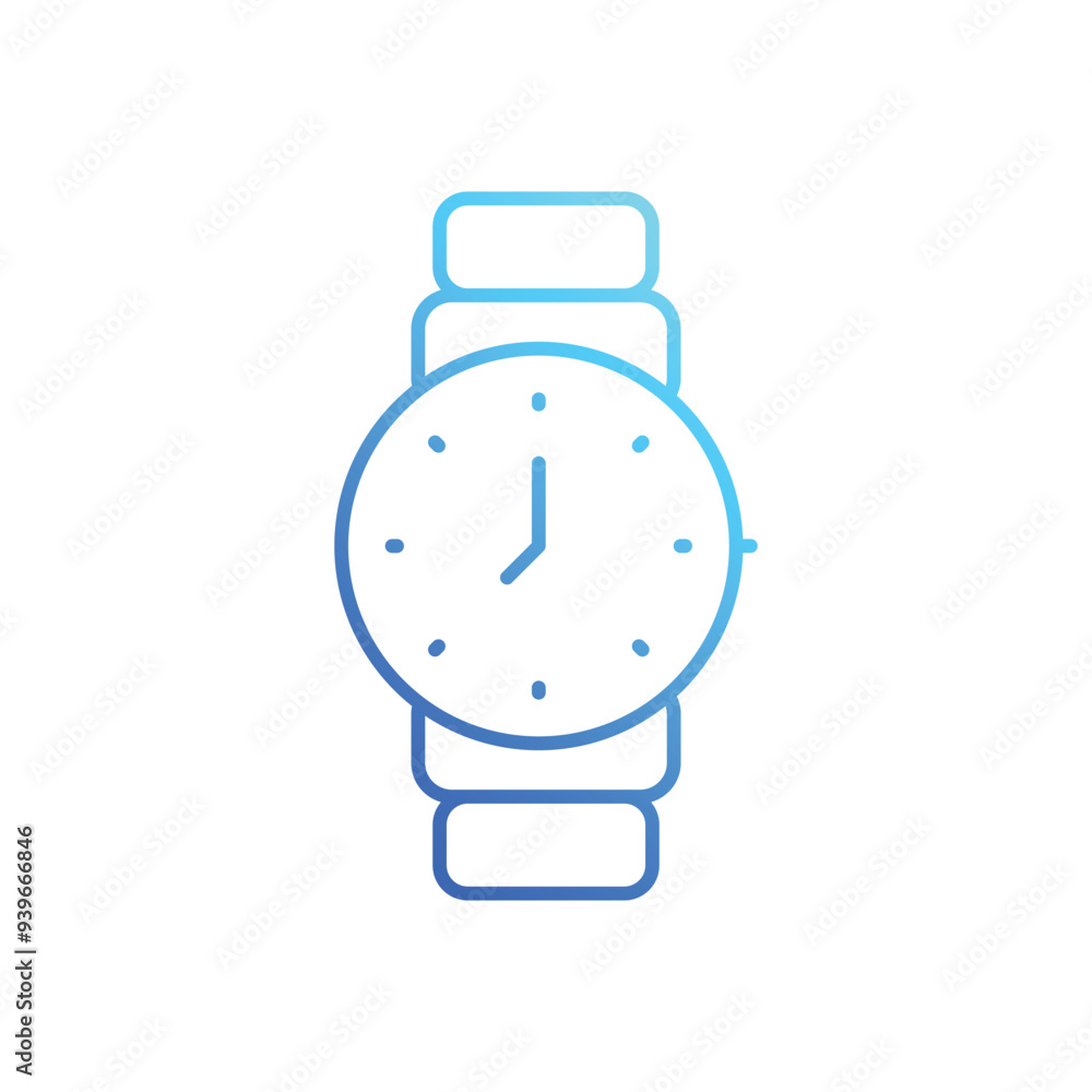 Gents Watch vector icon Gents Watch vector icon